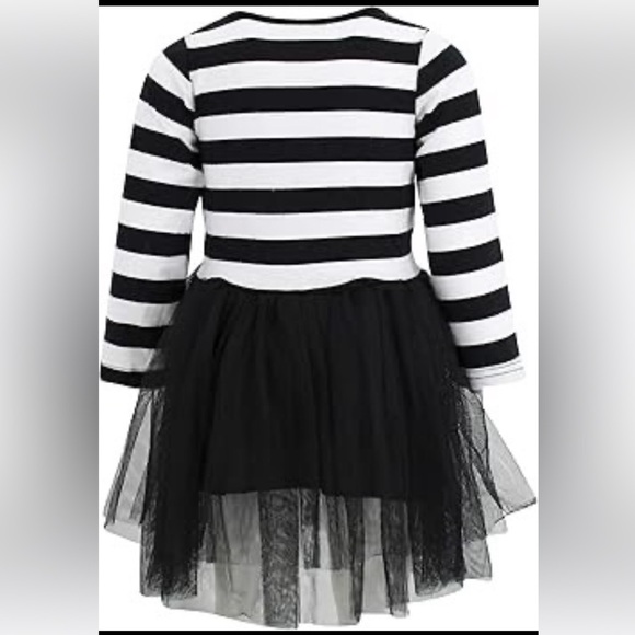 CAT & JACK WEDNESDAY TUTU DRESS - BLACK/WHITE SIZES 4/6 & 6/7 (NEW WITH TAGS) - Picture 2 of 2